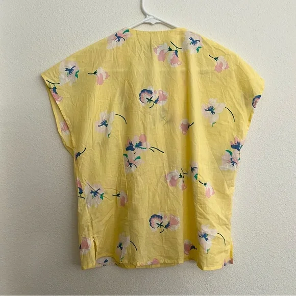 ModCloth x Emily and Fin Annie Top Yellow Floral Button Top - Picture 4 of 10